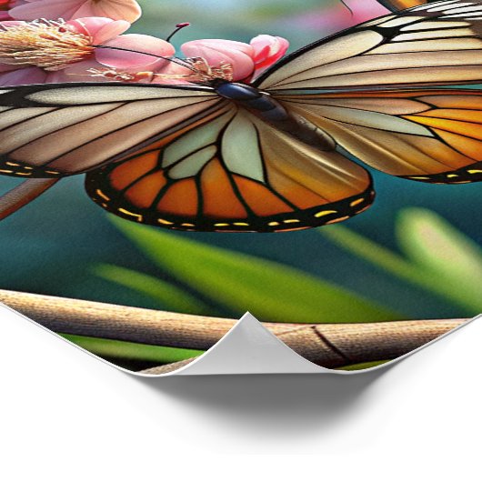 Poster Papillon (Coin)