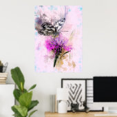 Poster Papillon (Bureau à domicile)