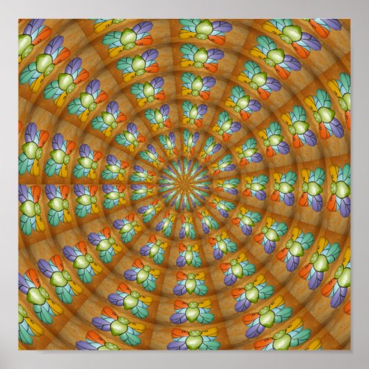 Poster Papillon 1 Toile (Devant)