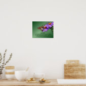 Poster Papillon 5 Bonheur Citation Inspiration Nature (Cuisine)