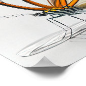 Poster Papillon à ailes en verre Art Imprimer l'affiche (Coin)