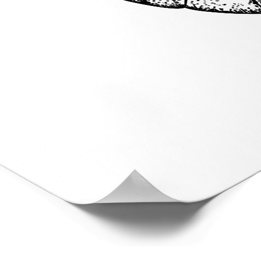 Poster Papillon à chou (Coin)