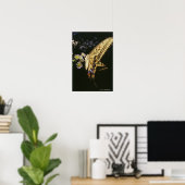 Poster Papillon à queue épaisse sur la fleur, gros plan (Bureau à domicile)