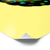 POSTER PAPILLON ABSTRAIT (Coin)