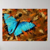 Poster Papillon Abstrait (Devant)