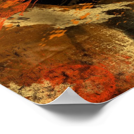 Poster Papillon Abstrait (Coin)