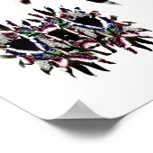 Poster Papillon Abstrait (Coin)