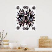 Poster Papillon Abstrait (Cuisine)