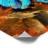 Poster Papillon Abstrait (Coin)