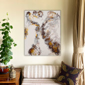 Poster Papillon - acryl abstrait