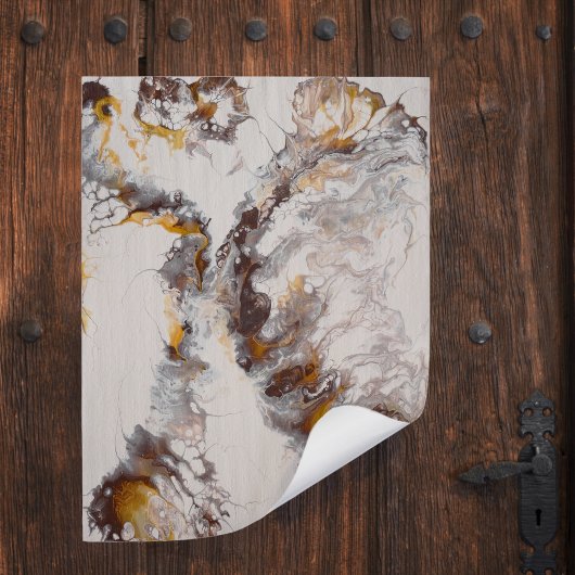 Poster Papillon - acryl abstrait