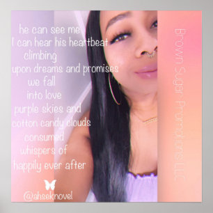 Poster Papillon Ailes poème par Ahsek Novel