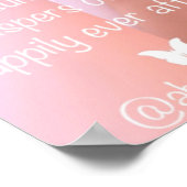 Poster Papillon Ailes poème par Ahsek Novel (Coin)