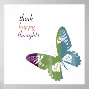 Poster Papillon aquarelle