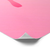 Poster Papillon aquarelle - Fuchsia et rose (Coin)