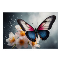 *~* Papillon Aquarelle magique AP52 Fleurs