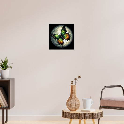 Poster Papillon au clair de lune (Salon 3)