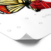 Poster papillon autour des papillons de noël (Coin)