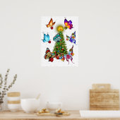 Poster papillon autour des papillons de noël (Cuisine)