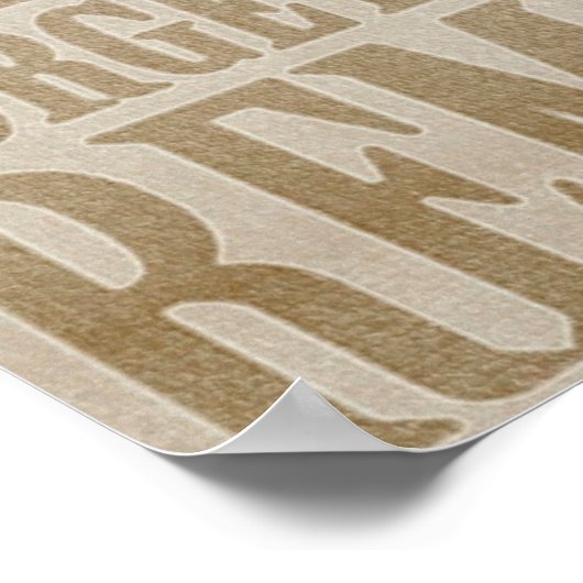 Poster Papillon avec mots (Coin)