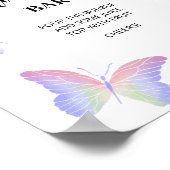 Poster Papillon \ Barre maman-osa (Coin)