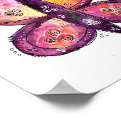 Poster Papillon blanc (Coin)