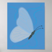 Poster Papillon Bleu (Devant)