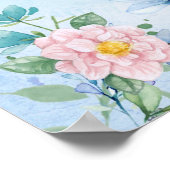 Poster Papillon bleu (Coin)