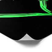 Poster Papillon bleu-coeur Diffusion de connaissances en  (Coin)