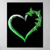 Poster Papillon bleu-coeur Diffusion de connaissances en (Devant)