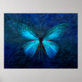 Poster Papillon bleu mistique (Devant)