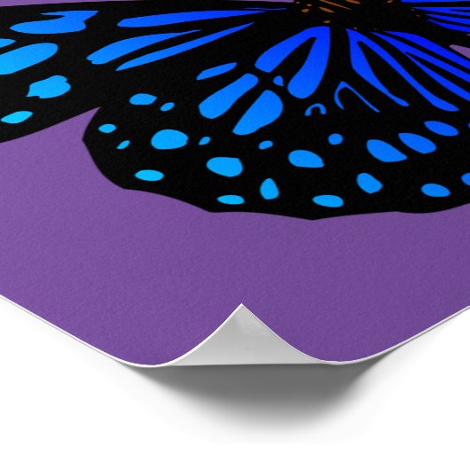 Poster Papillon bleu Thunder_Cove (Coin)