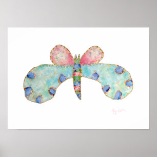 Poster Papillon Bluebell Imprimer