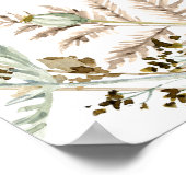 Poster Papillon Boho sur le chemin Baby Seating Chart (Coin)