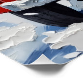 Poster Papillon Christmas Red Truck Holiday (Coin)