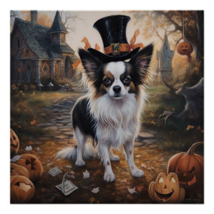 Poster Papillon Citrouille Halloween effroi