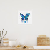 Poster Papillon Coloré Aquarelle (Cuisine)