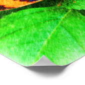 Poster Papillon coloré Crayon Nature Art (Coin)