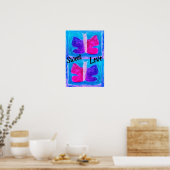Poster Papillon coloré | Filtre de Miami | Base | (Cuisine)
