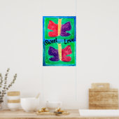 Poster Papillon Coloré | Filtres | De base | (Cuisine)
