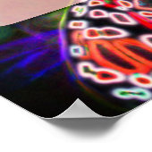 Poster Papillon coloré Mariage personnalisé (Coin)