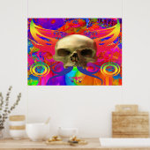 Poster Papillon crânien couleur (Cuisine)