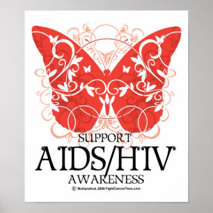 Poster Papillon d'AIDS/HIV