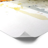 Poster Papillon d'art en soufre orange (Coin)