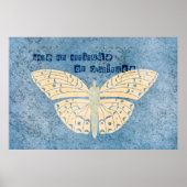 Poster Papillon d'attitude de gratitude (Devant)