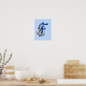 Poster Papillon de chat siamois Monogramme Initial F  (Cuisine)