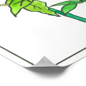 Poster Papillon de coccinelle Plante de jardin (Coin)