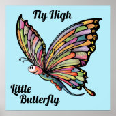 Poster Papillon de dessin animé personnalisé (Devant)