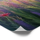 Poster Papillon de dragon lunaire en fleur : complexe (Coin)