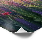 Poster Papillon de dragon lunaire en fleur : complexe (Coin)